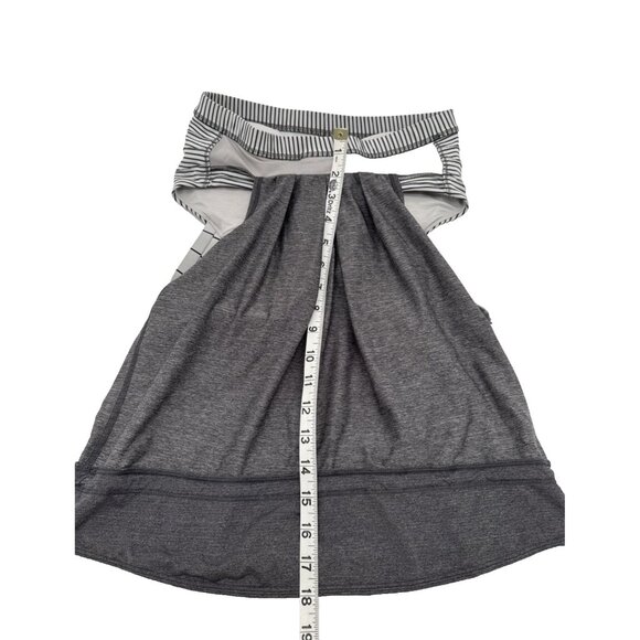 Lululemon Rest Less Tank Heathered Soot Light /Hyper Stripe Angel Wing W1D64S - Picture 5 of 7